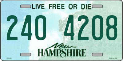 NH license plate 2404208