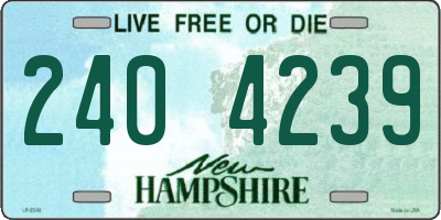 NH license plate 2404239