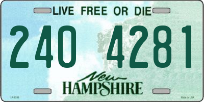 NH license plate 2404281