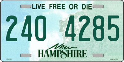 NH license plate 2404285