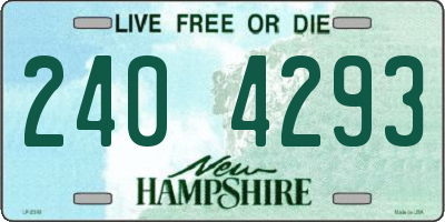 NH license plate 2404293