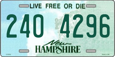 NH license plate 2404296