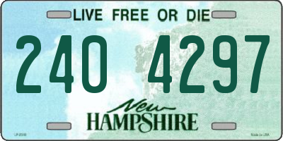 NH license plate 2404297