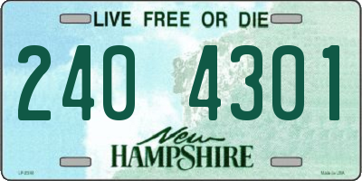 NH license plate 2404301