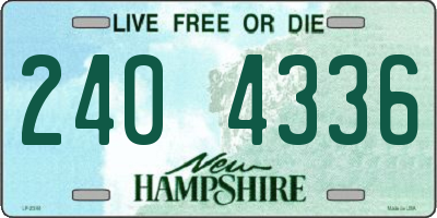 NH license plate 2404336