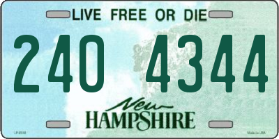 NH license plate 2404344
