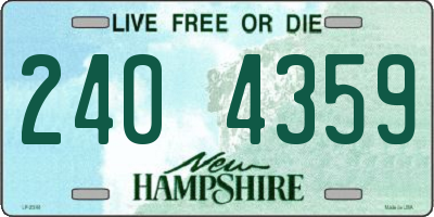 NH license plate 2404359