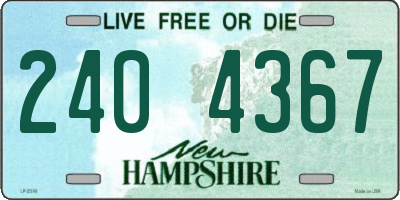 NH license plate 2404367