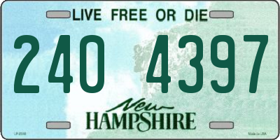 NH license plate 2404397