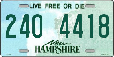NH license plate 2404418
