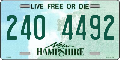 NH license plate 2404492