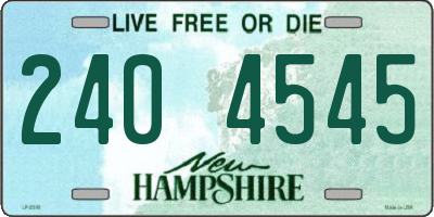 NH license plate 2404545