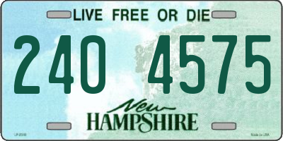 NH license plate 2404575