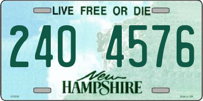 NH license plate 2404576