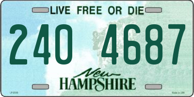 NH license plate 2404687