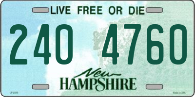 NH license plate 2404760