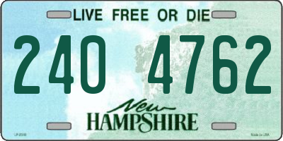 NH license plate 2404762
