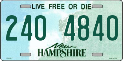 NH license plate 2404840