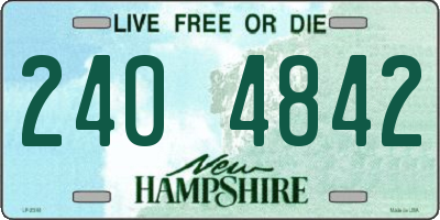 NH license plate 2404842