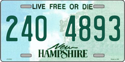 NH license plate 2404893