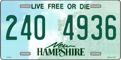 NH license plate 2404936