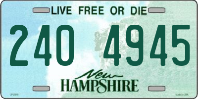 NH license plate 2404945