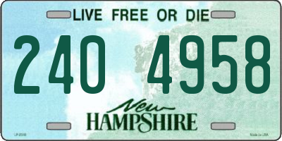 NH license plate 2404958