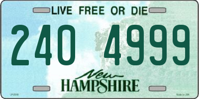 NH license plate 2404999
