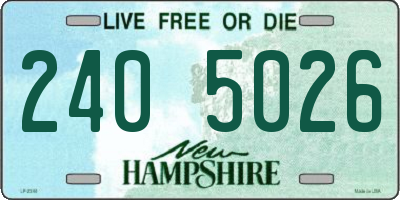 NH license plate 2405026