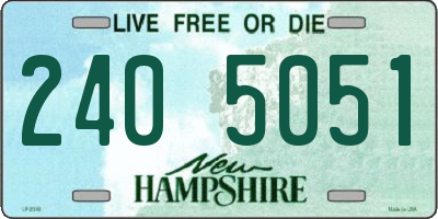 NH license plate 2405051