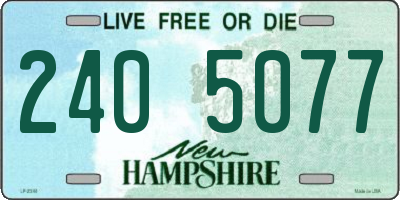 NH license plate 2405077