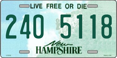 NH license plate 2405118