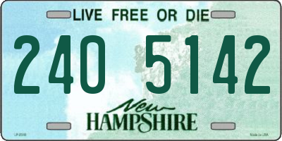 NH license plate 2405142