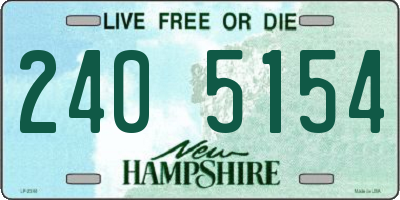 NH license plate 2405154