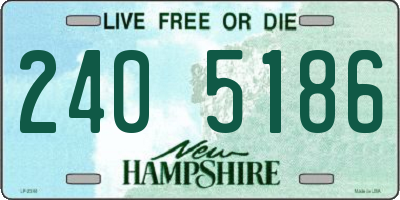 NH license plate 2405186