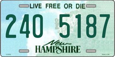 NH license plate 2405187