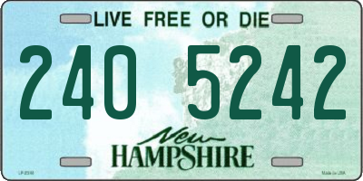 NH license plate 2405242