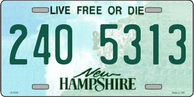 NH license plate 2405313