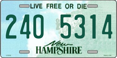 NH license plate 2405314