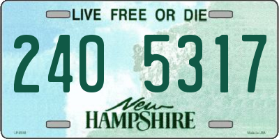 NH license plate 2405317