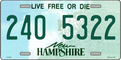 NH license plate 2405322