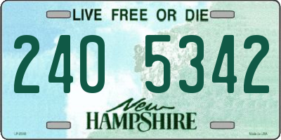NH license plate 2405342