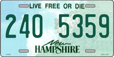 NH license plate 2405359