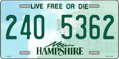 NH license plate 2405362
