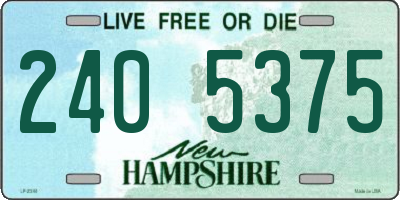 NH license plate 2405375