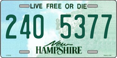 NH license plate 2405377