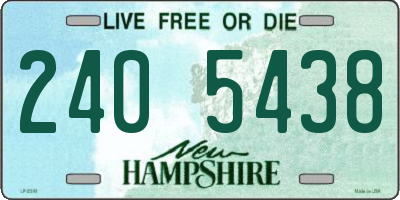 NH license plate 2405438