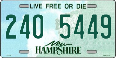 NH license plate 2405449