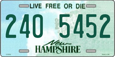 NH license plate 2405452