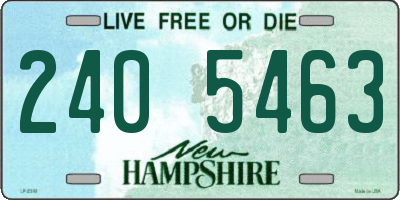 NH license plate 2405463